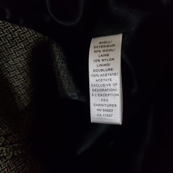 Banana Republic Wool Womens Two Button Blazer Grey Black Size 8 - Picture 3 of 8